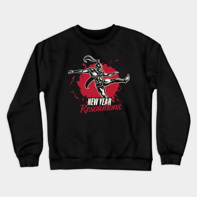 New Years Resolution – December Crewneck Sweatshirt by irfankokabi